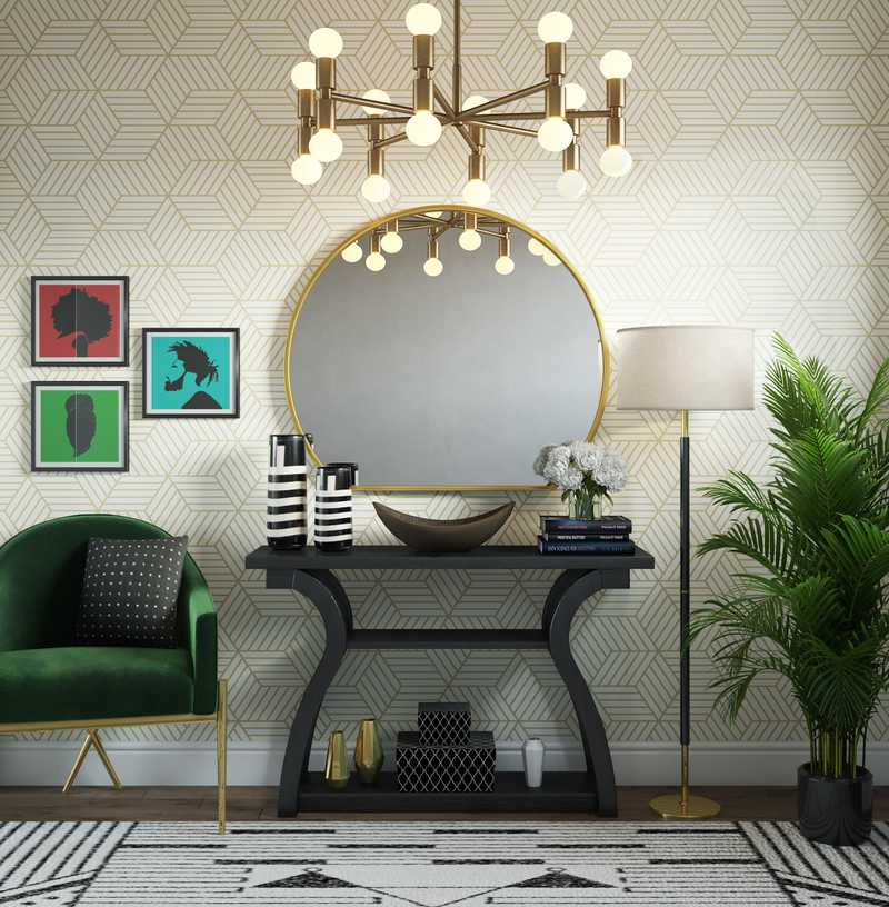 Modern, Glam Living Room Design by Havenly Interior Designer Abigail