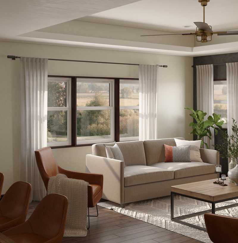 Traditional, Transitional Living Room Design by Havenly Interior Designer Fendy