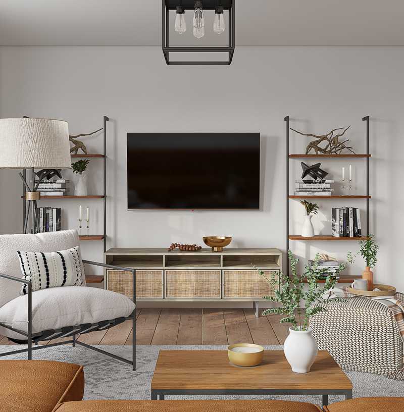 Modern, Bohemian, Midcentury Modern, Scandinavian Living Room Design by Havenly Interior Designer Taylor