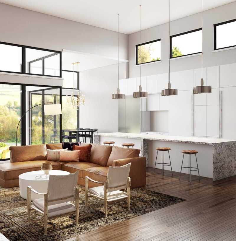 Bohemian, Global Living Room Design by Havenly Interior Designer Stacy