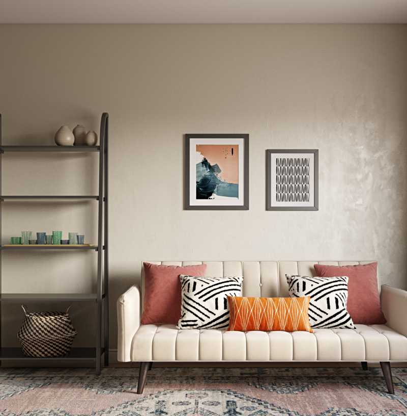 Modern, Bohemian, Southwest Inspired Office Design by Havenly Interior Designer Maggie