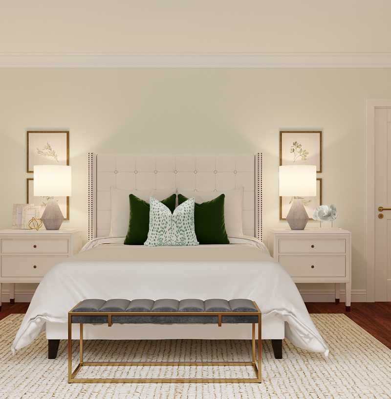Classic, Glam, Farmhouse Bedroom Design by Havenly Interior Designer Tatiana