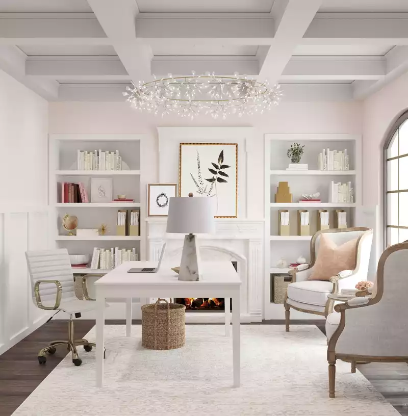 Classic, Traditional, Transitional Office Design by Havenly Interior Designer Kelsey