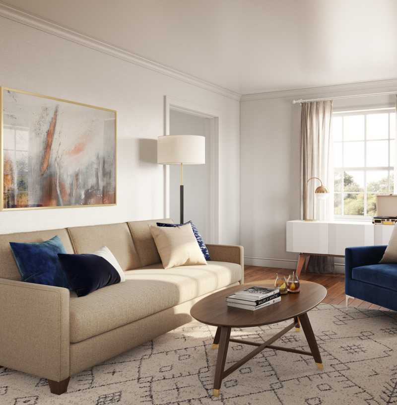 Modern, Classic, Glam, Rustic, Scandinavian Living Room Design by Havenly Interior Designer Emma