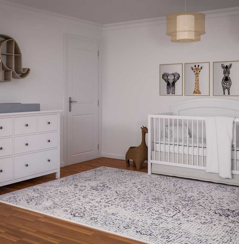 Contemporary, Eclectic Nursery Design by Havenly Interior Designer Sarah