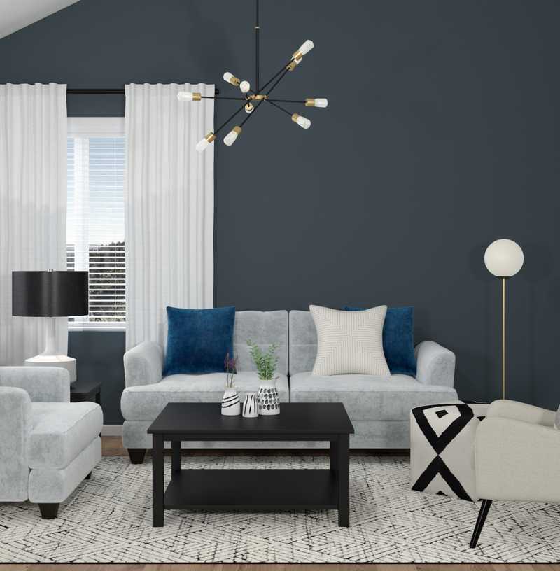 Bohemian, Scandinavian Living Room Design by Havenly Interior Designer Isabella