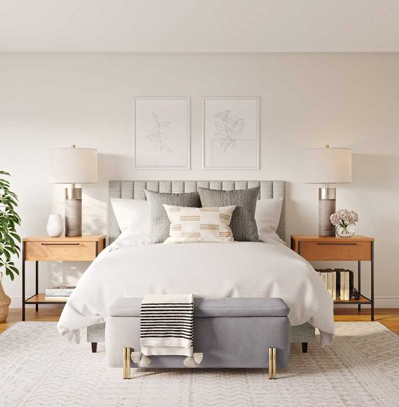 Modern, Bohemian, Farmhouse, Minimal Bedroom Design by Havenly Interior Designer Christine