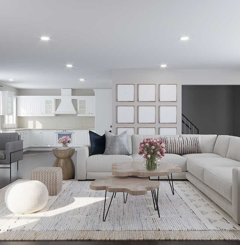 Contemporary, Classic Living Room Design by Havenly Interior Designer Dani