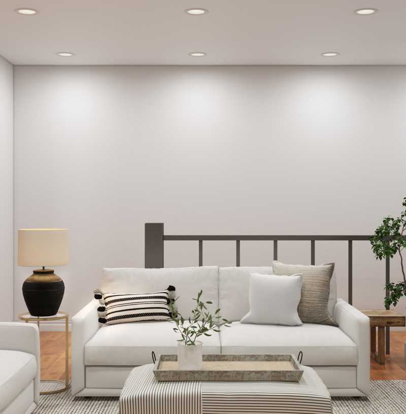 Contemporary, Eclectic Living Room Design by Havenly Interior Designer Sarah