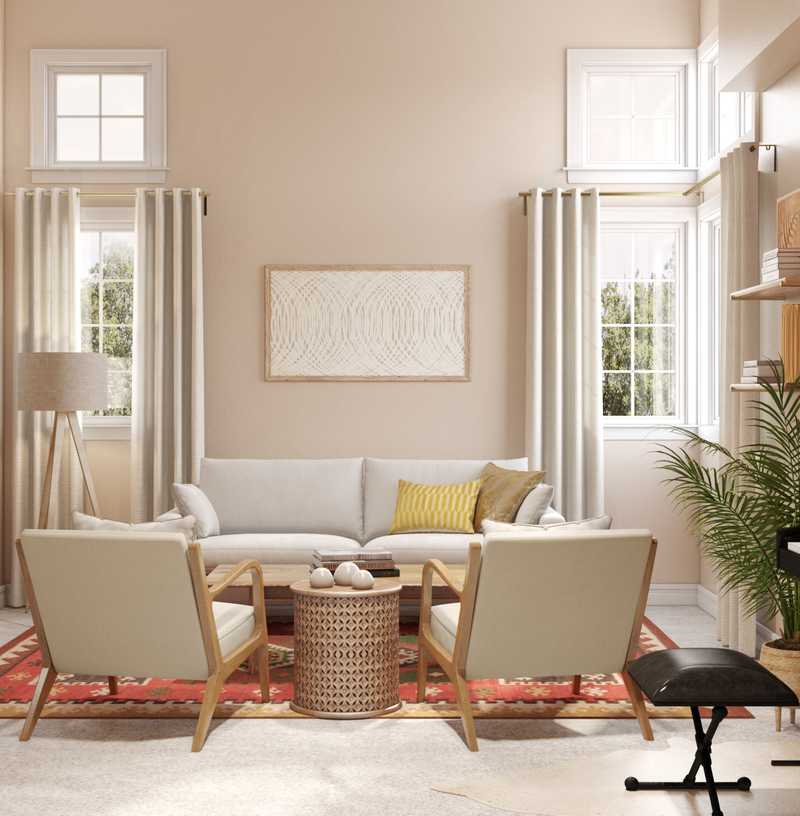 Bohemian, Global Living Room Design by Havenly Interior Designer Melissa