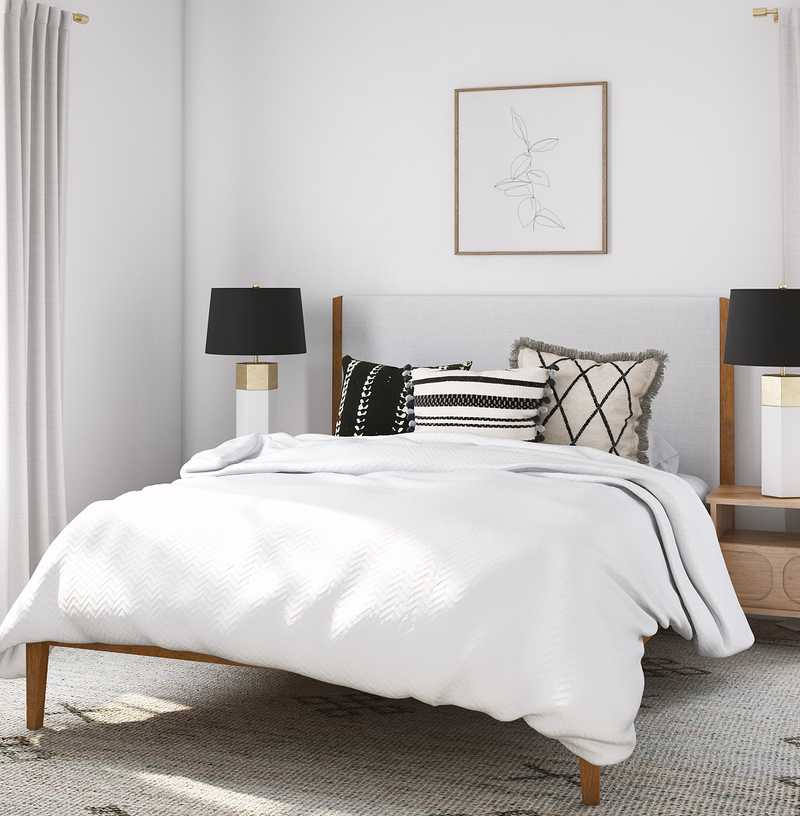 Contemporary, Eclectic, Midcentury Modern, Scandinavian Bedroom Design by Havenly Interior Designer Michelle