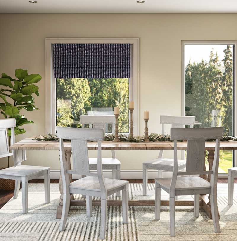 Classic, Farmhouse, Rustic, Transitional Dining Room Design by Havenly Interior Designer Lyndsi