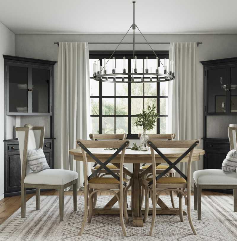 Contemporary, Farmhouse Dining Room Design by Havenly Interior Designer Melisa