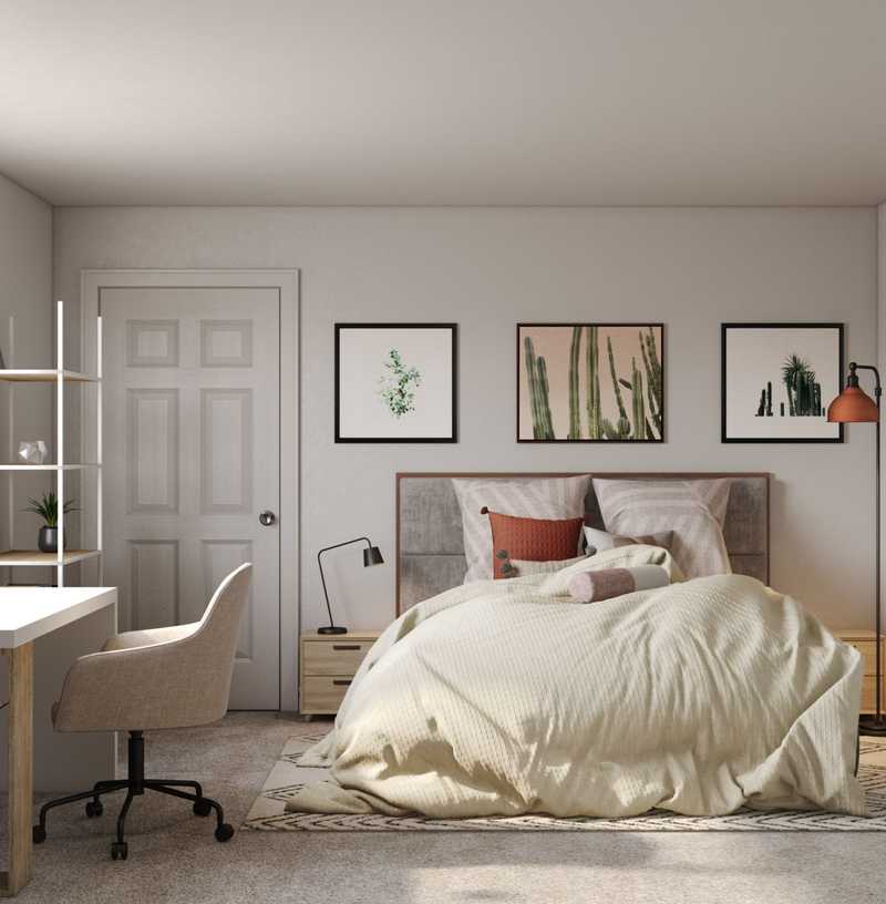 Modern, Bohemian, Midcentury Modern Bedroom Design by Havenly Interior Designer Rita