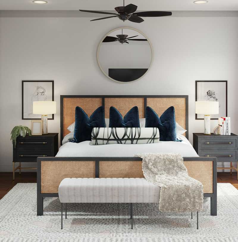 Glam, Transitional Bedroom Design by Havenly Interior Designer Maria