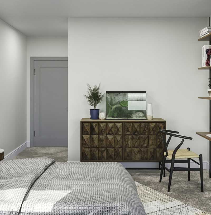 Modern, Industrial, Southwest Inspired, Midcentury Modern, Minimal Bedroom Design by Havenly Interior Designer Natalie