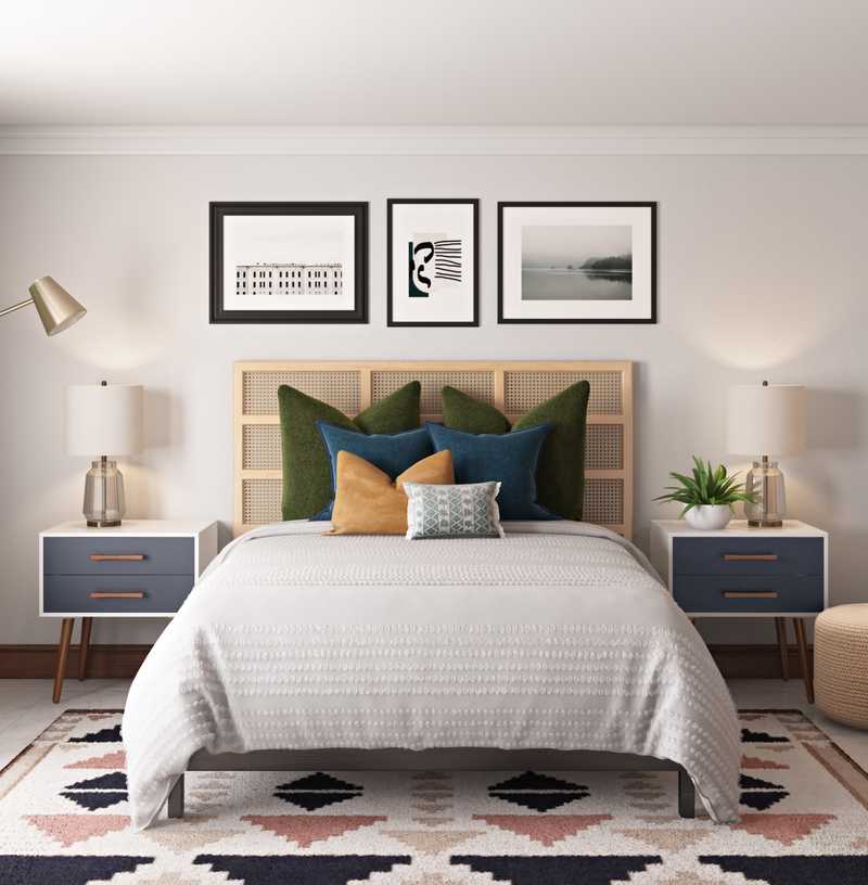 Contemporary, Bohemian Bedroom Design by Havenly Interior Designer Julie
