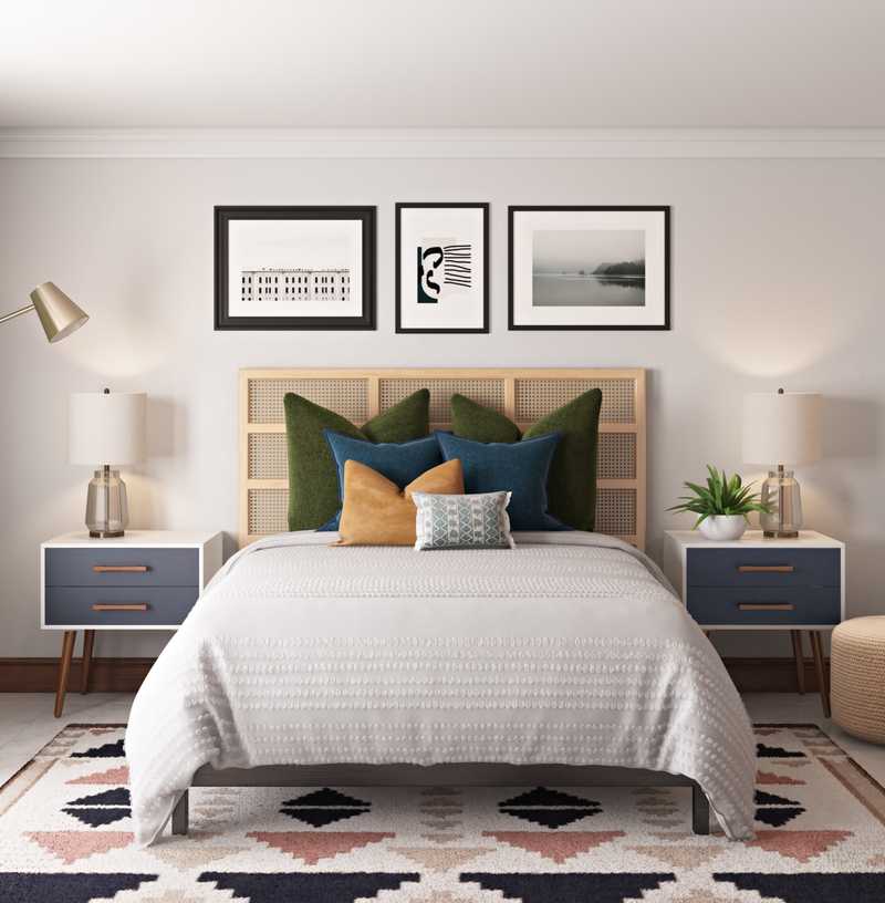 Contemporary, Bohemian Bedroom Design by Havenly Interior Designer Julie