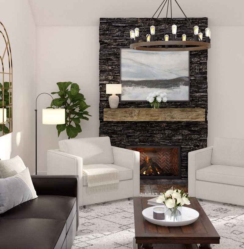 Traditional, Farmhouse Living Room Design by Havenly Interior Designer Namita