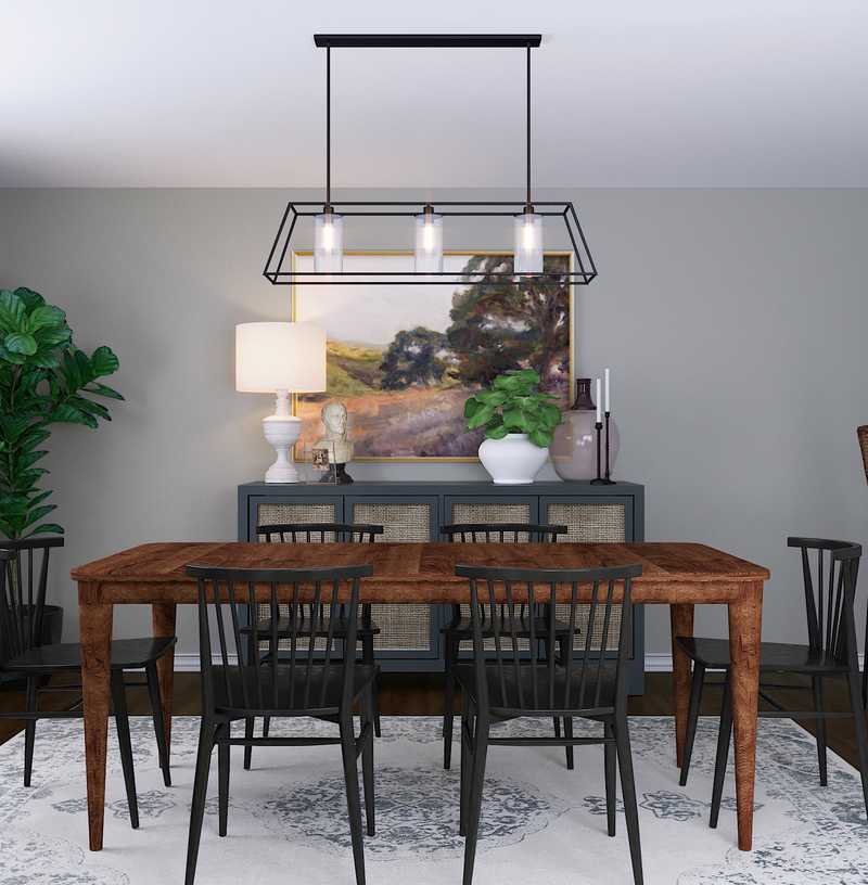 Classic, Farmhouse Dining Room Design by Havenly Interior Designer Alexis
