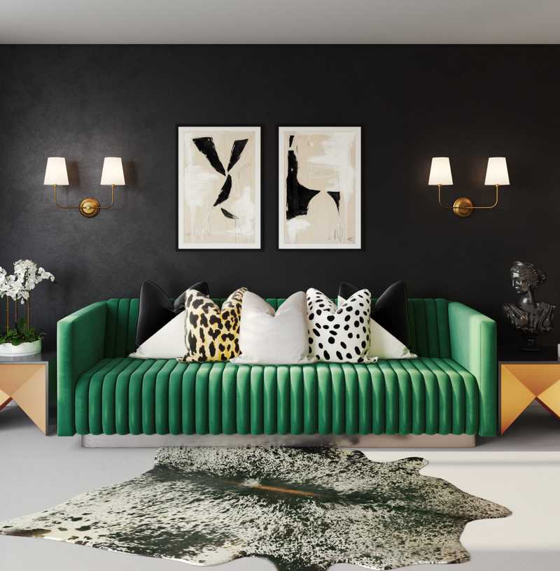 Modern, Glam Living Room Design by Havenly Interior Designer Nicolle