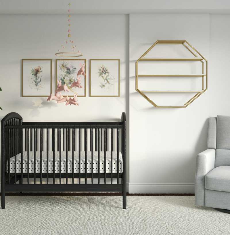 Contemporary, Classic Nursery Design by Havenly Interior Designer Jill