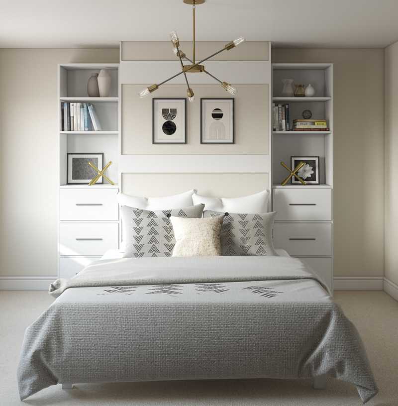 Midcentury Modern, Scandinavian Bedroom Design by Havenly Interior Designer Robyn