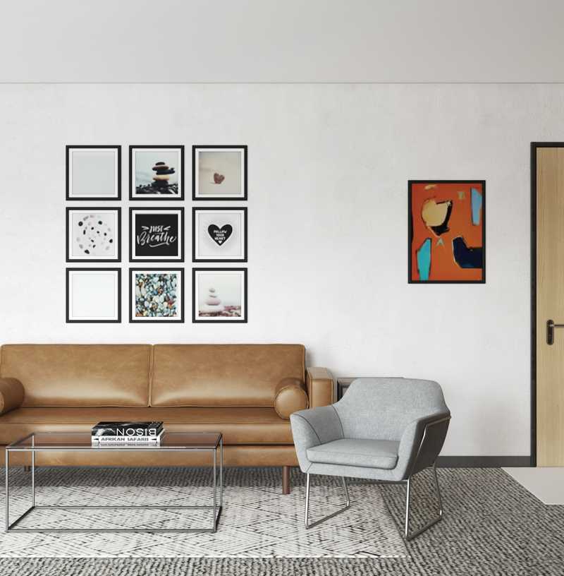 Industrial, Midcentury Modern Office Design by Havenly Interior Designer Ella