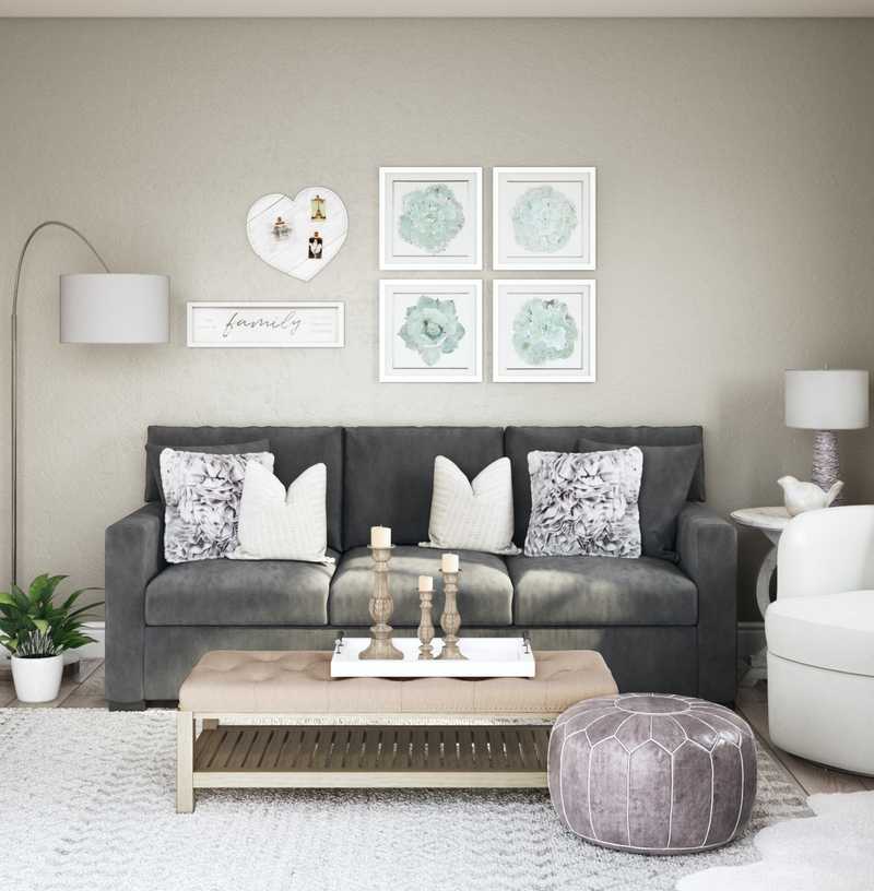 Eclectic Living Room Design by Havenly Interior Designer Sam