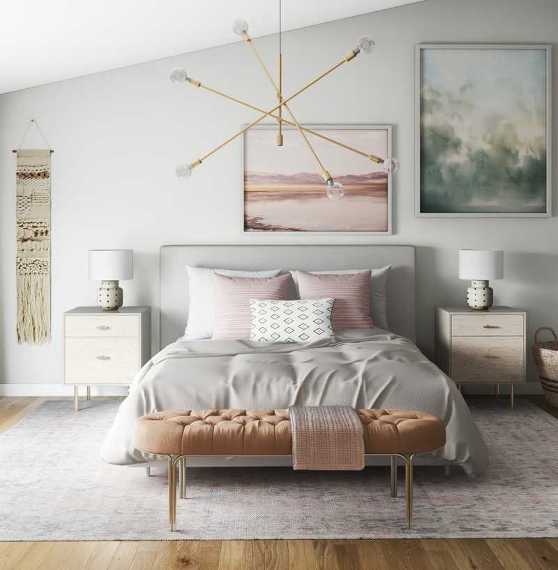 Modern, Eclectic, Bohemian Bedroom Design by Havenly Interior Designer Nicole