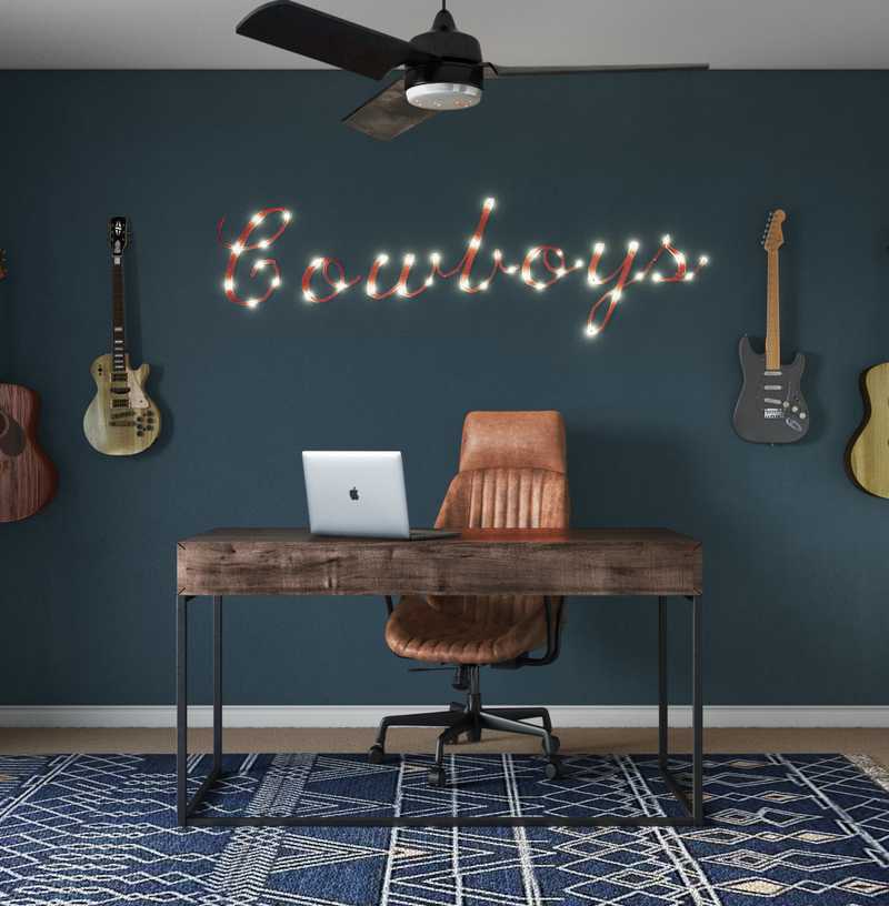 Southwest Inspired Office Design by Havenly Interior Designer Elyse