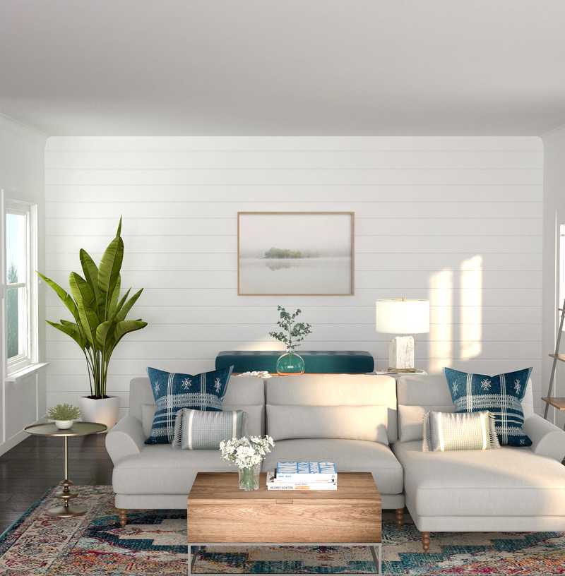 Midcentury Modern Living Room Design by Havenly Interior Designer Kayla