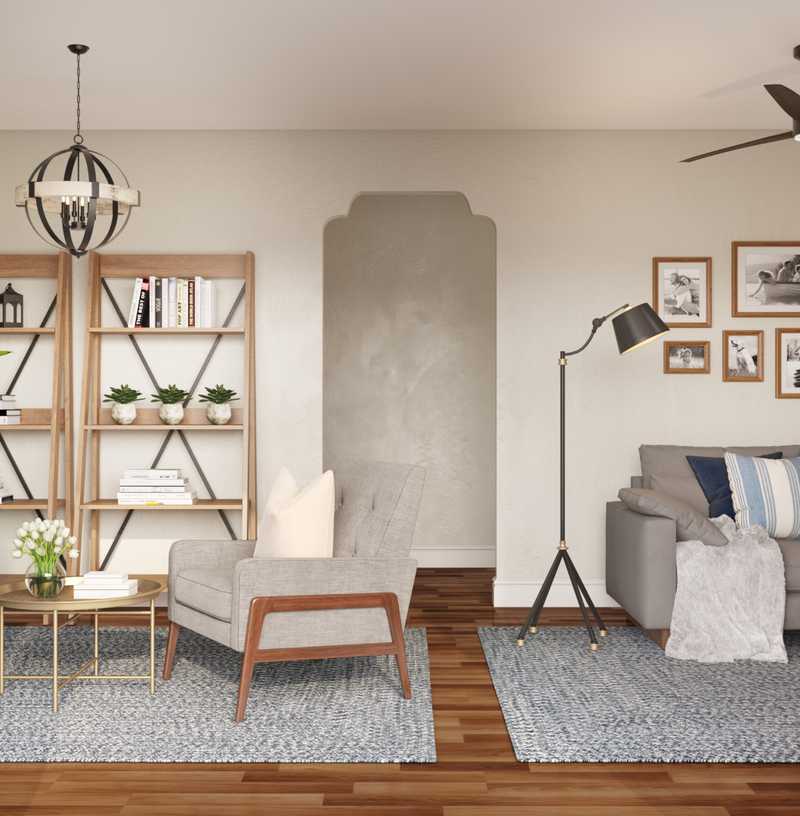 Midcentury Modern Living Room Design by Havenly Interior Designer Sofia