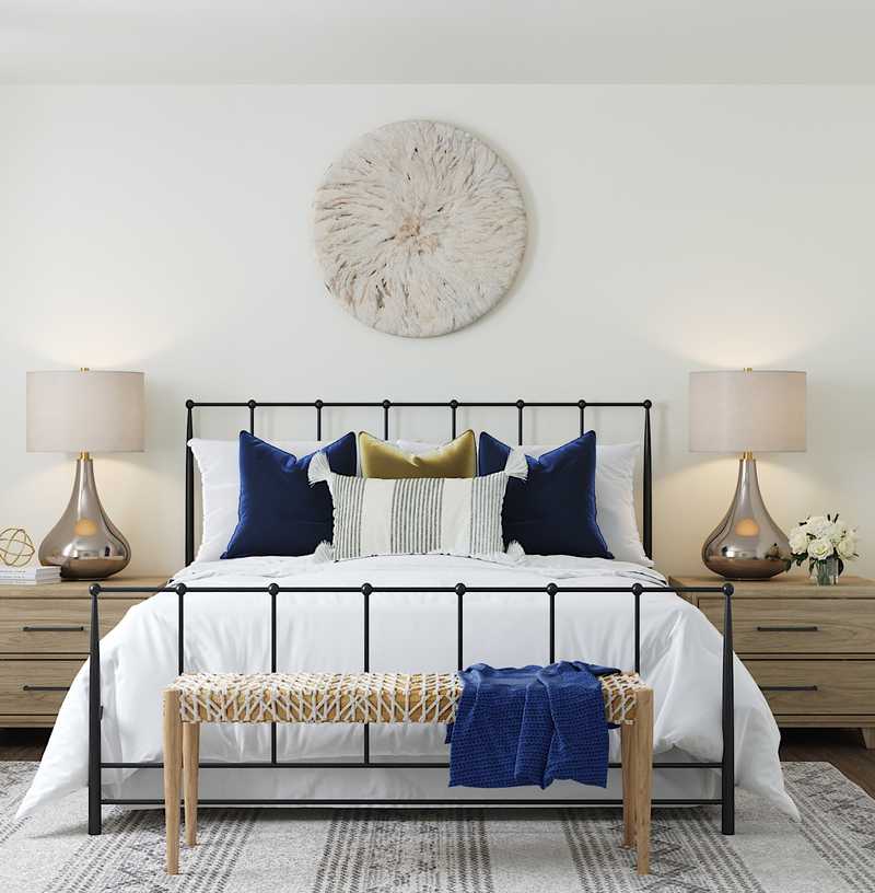 Bohemian Bedroom Design by Havenly Interior Designer Christine