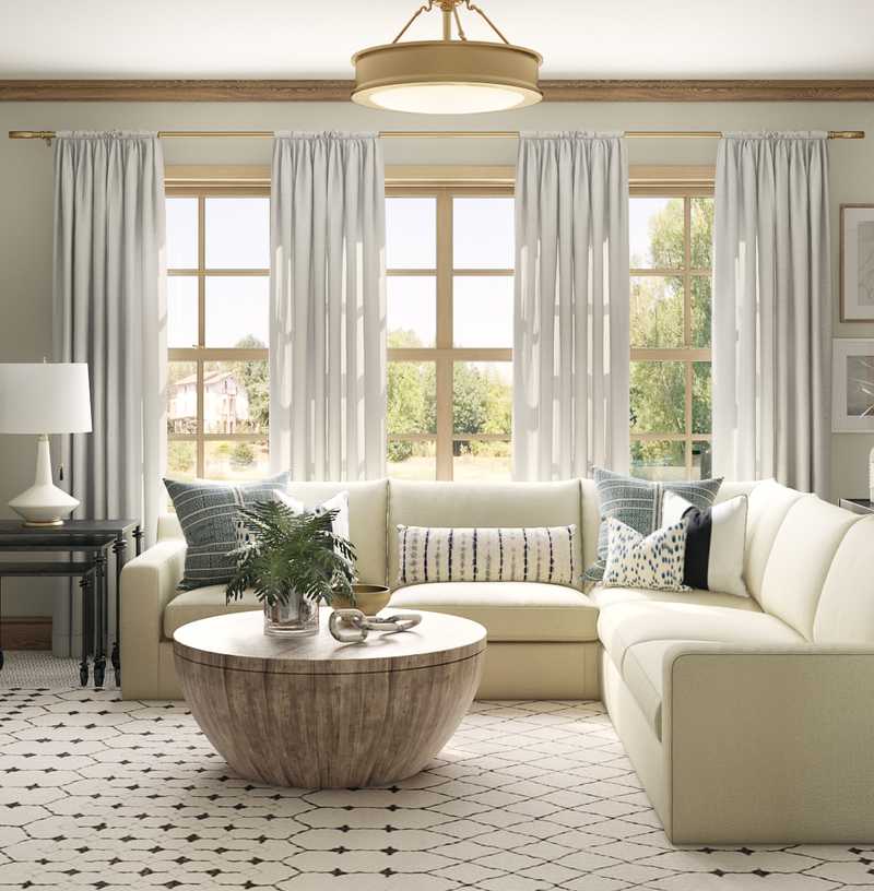 Classic, Coastal Living Room Design by Havenly Interior Designer Tracie