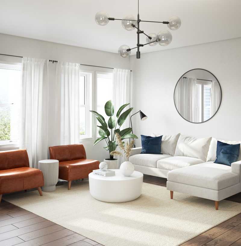 Minimal, Scandinavian Living Room Design by Havenly Interior Designer Leslie
