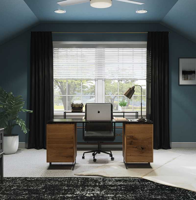 Modern, Industrial Office Design by Havenly Interior Designer Elyse