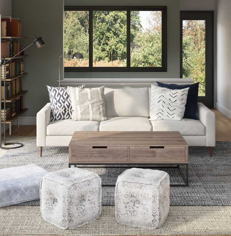 Modern Living Room Design by Havenly Interior Designer Stephanie