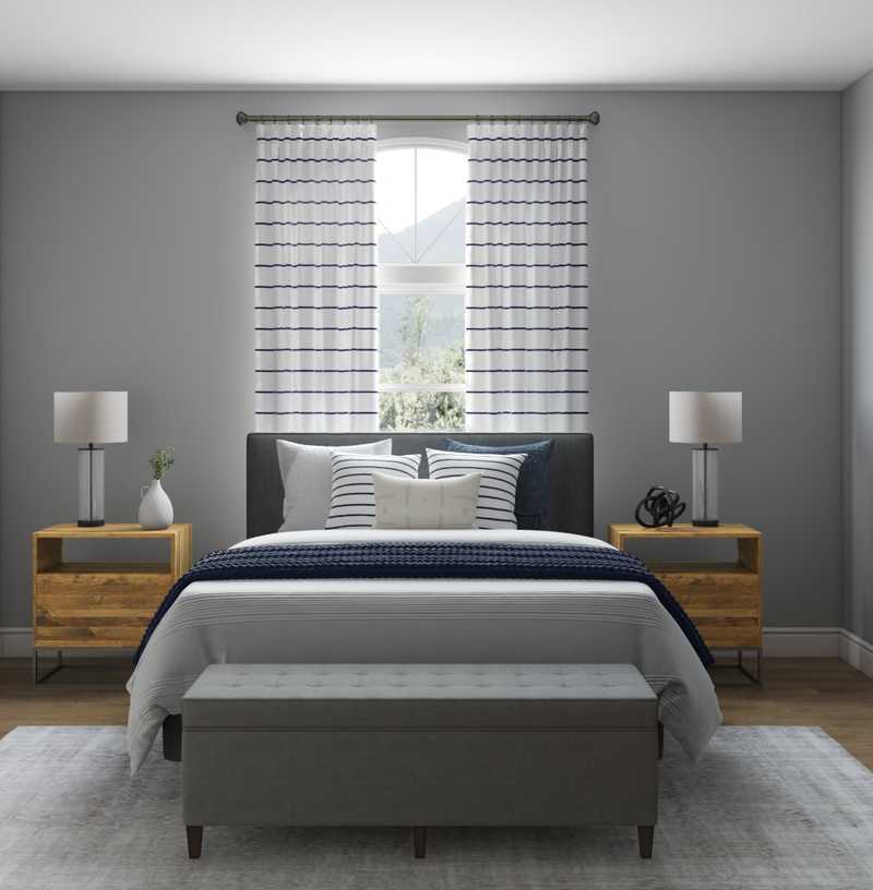 Coastal, Midcentury Modern, Scandinavian Bedroom Design by Havenly Interior Designer Fendy