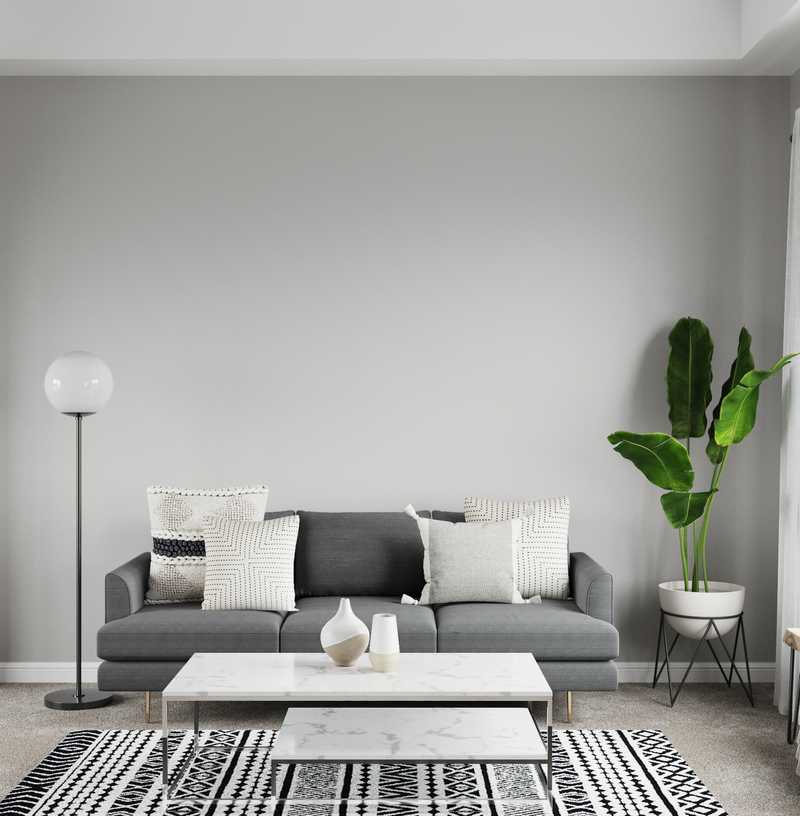 Modern, Bohemian, Scandinavian Living Room Design by Havenly Interior Designer Andrea