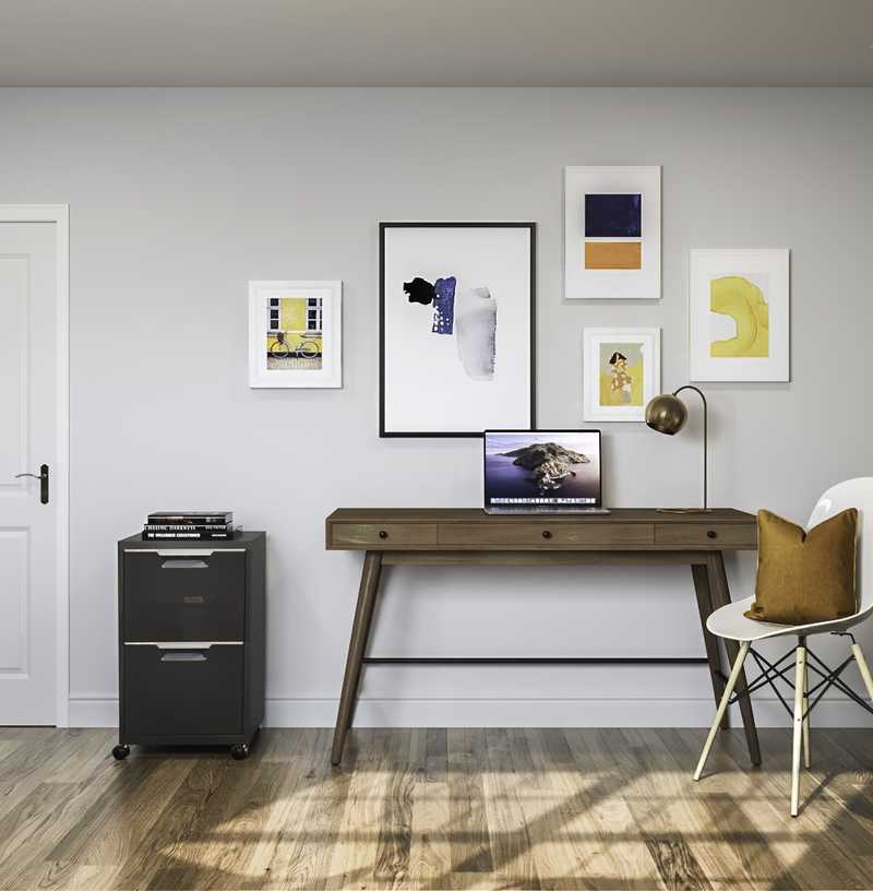 Eclectic, Scandinavian Office Design by Havenly Interior Designer Rafaela