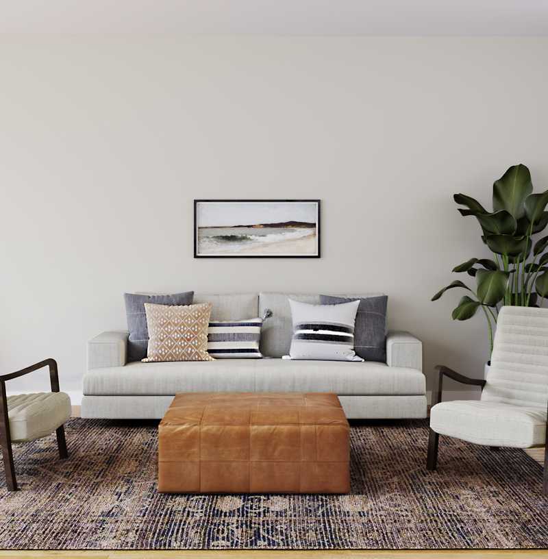 Modern, Transitional Living Room Design by Havenly Interior Designer Stacy