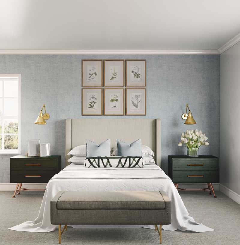 Midcentury Modern Bedroom Design by Havenly Interior Designer Brooke
