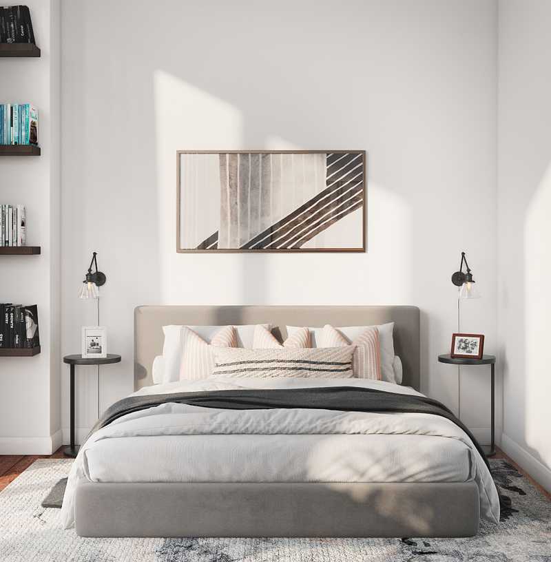 Contemporary, Rustic, Minimal Bedroom Design by Havenly Interior Designer Brady