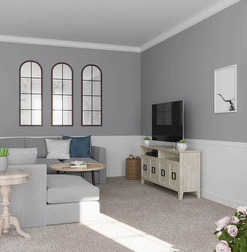 Modern, Classic Living Room Design by Havenly Interior Designer Randi