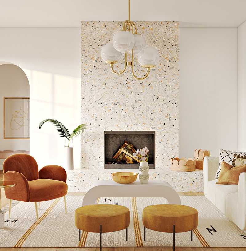 Modern, Bohemian, Glam, Midcentury Modern Design by Havenly Interior Designer Shelby