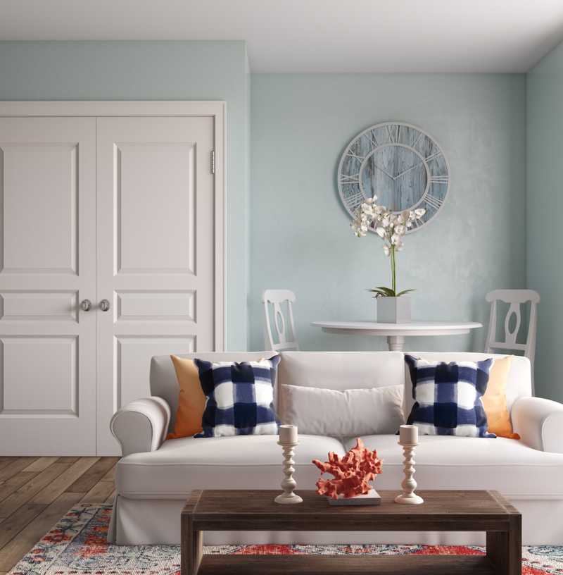 Coastal Living Room Design by Havenly Interior Designer Brianna