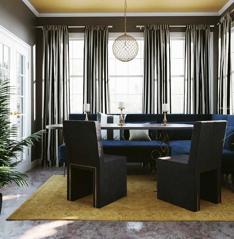 Modern, Glam Dining Room Design by Havenly Interior Designer Alicia