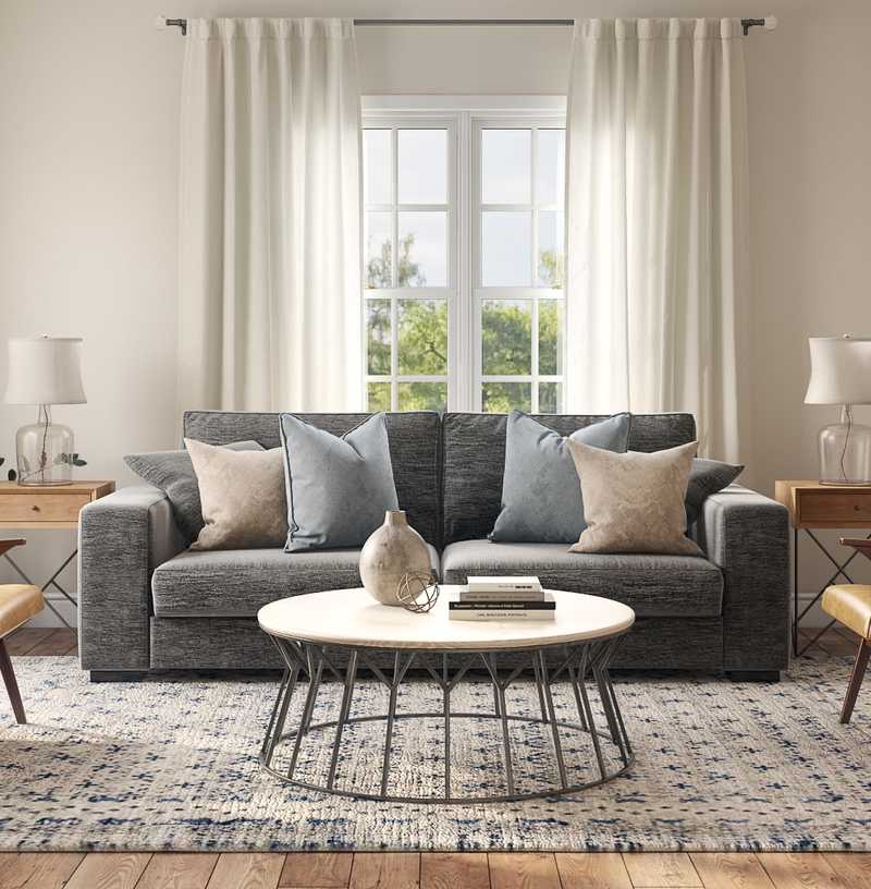 Modern, Bohemian, Scandinavian Living Room Design by Havenly Interior Designer Laura