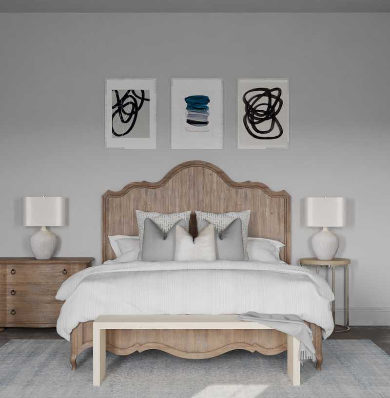 Modern, Eclectic, Coastal, Farmhouse, Rustic Bedroom Design by Havenly Interior Designer Kacey